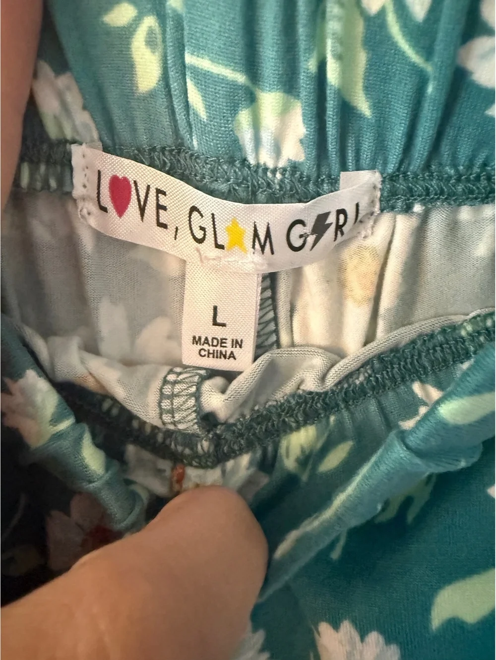 Love Glam Girl Girls large floral shorts